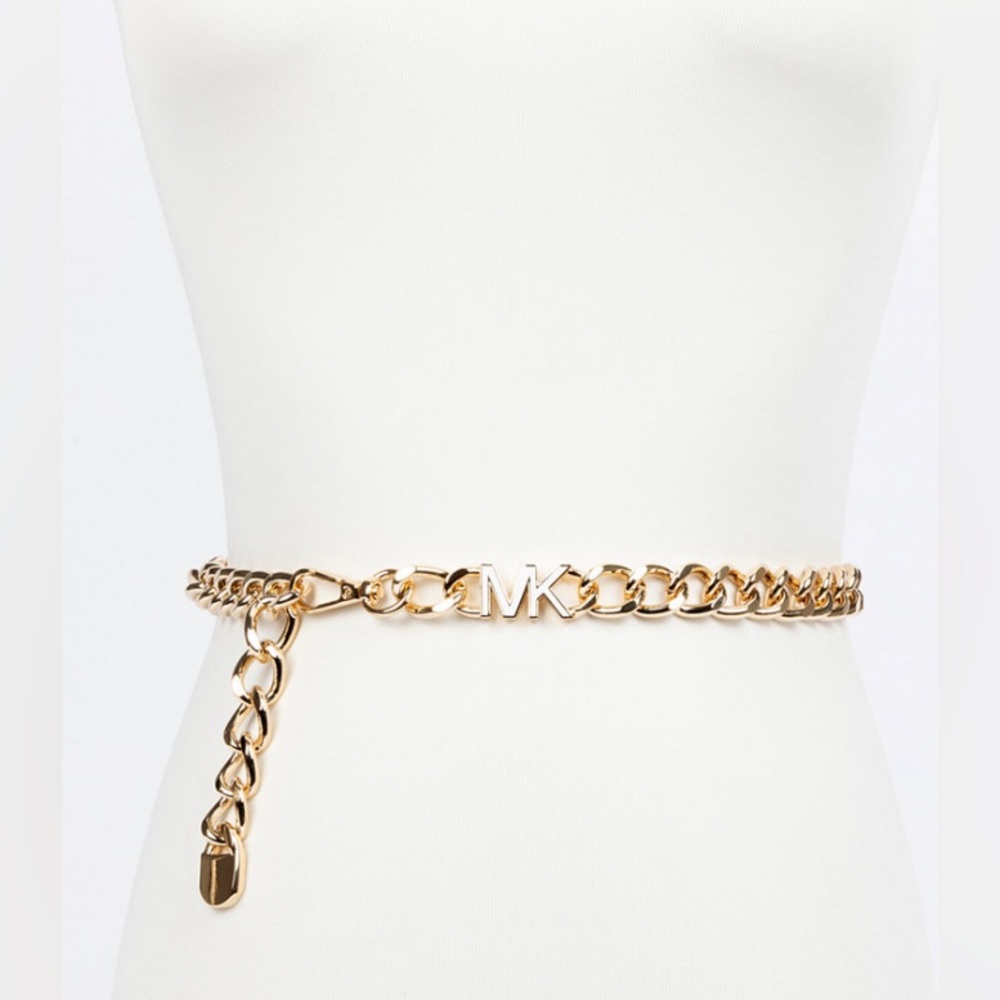 NWT Michael Kors Chain Link Enamel Belt